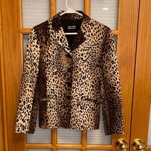 EUC Moschino Animal Print Blazer